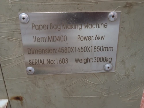Machine sac en papier