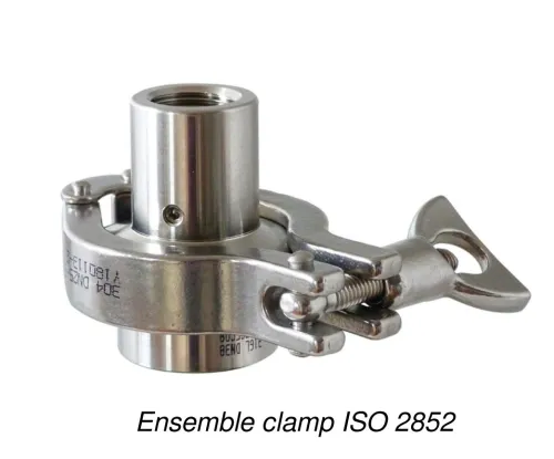 Manomètre à membrane (clamp)  Inox 316L