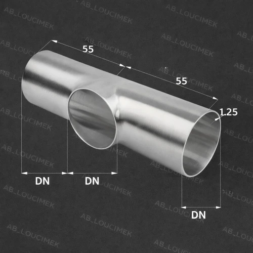 Té inox 316L.  304L.