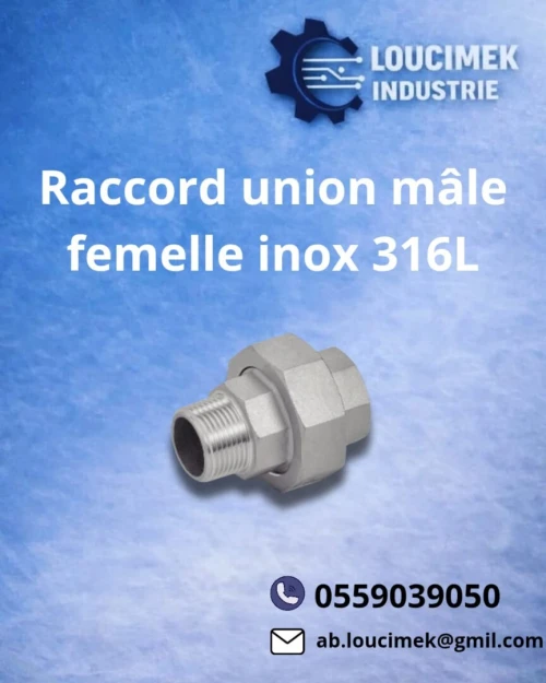 Raccord union à portée conique
