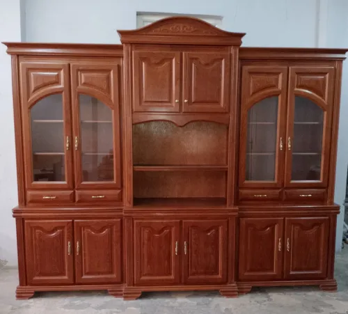 Bibliothèque en bois noble sapelli