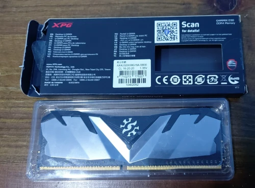 Ram Adata Xpg Gammix D30 8GB DDR4 32OOMHZ Cl 16-18-20
