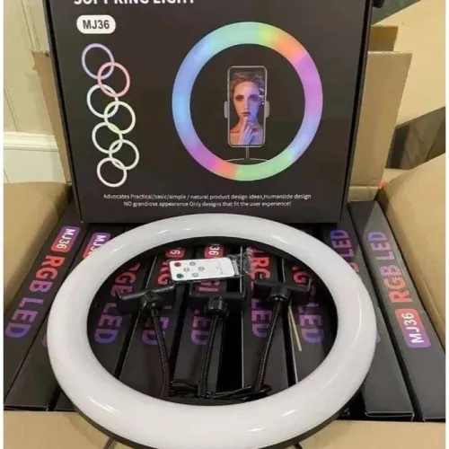  RGB LED SOFT RING LIGHT MJ36