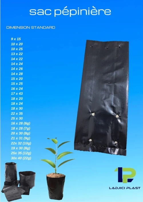  Fabrication des Sac pépinières 