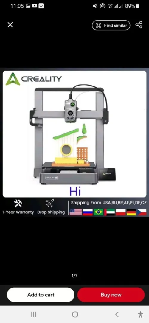 impairment 3d creality hi