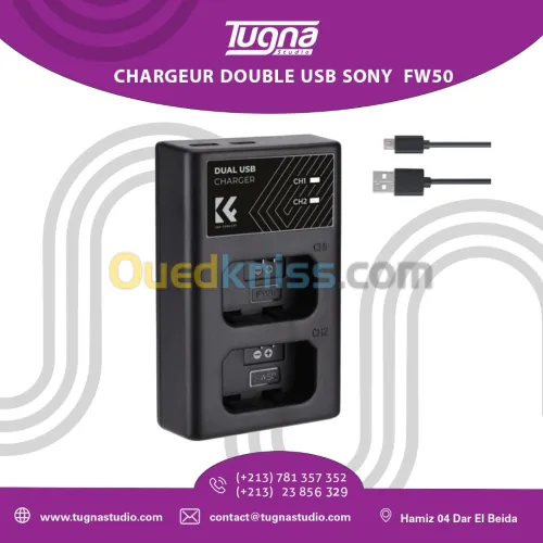CHARGEUR DOUBLE USB SONY  FW50