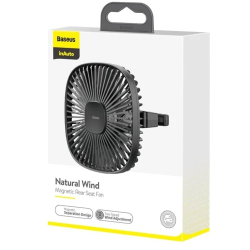 BASEUS NATURAL WIND MAGNETIC REAR SEAT FAN VENTILATEUR POUR VOITURE 