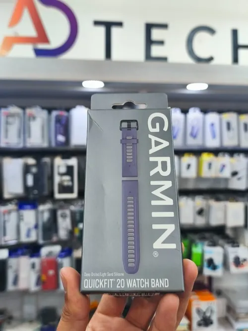 GARMIN BRACELET QUICKFIT 20 WATCH BAND DEEP ORCHID/LIGHT SAND SILICONE