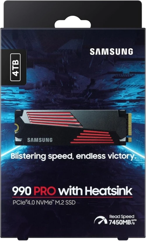SAMSUNG DISQUE DUR INTERNE 990 PRO SSD NVMe AVEC DISSIPATEUR 4TB