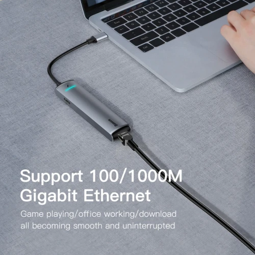 BASEUS CAHUB-J0G TYPE C HUB 6 IN 1