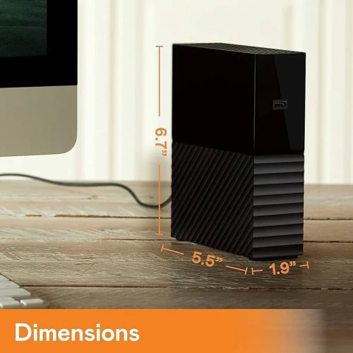 WD MY BOOK 16TB - DISQUE DUR EXTERNE DESKTOP HDD 3.5" - USB 3.0 - BACKUP HAUTE CAPACITÉ