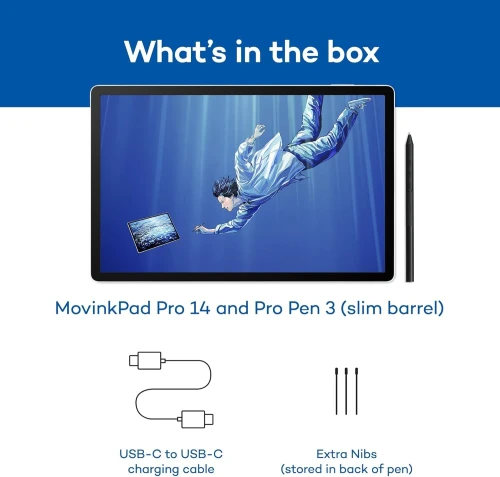 WACOM MOVINKPAD PRO 14" TABLETTE GRAPHIQUE ANDROID AVEC STYLET