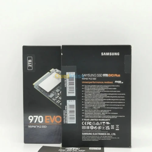 SAMSUNG DISQUE DUR INTERNE 970 EVO PLUS NVME M.2 SSD 2TB 3500MB/S