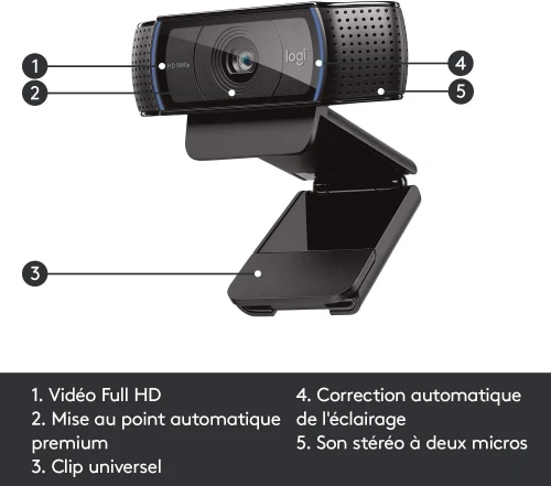 LOGITECH WEBCAM C920 PRO HD 1080P 30 FPS