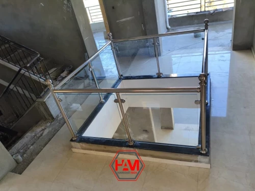 Garde corps inox en verre