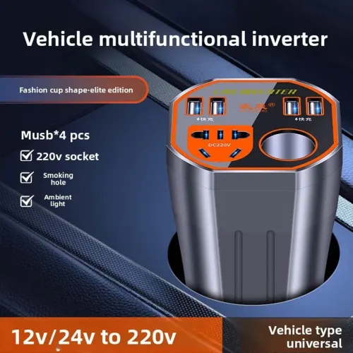 Convertisseur Électrique Auto 12/24V vers 220V Haute Performance
