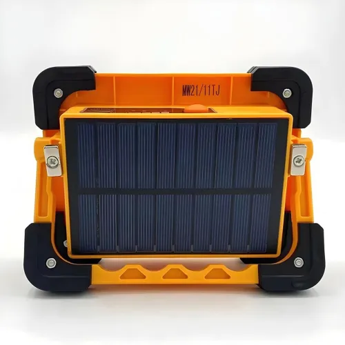 Projecteur LED Rechargeable 150W avec Panneau Solaire  مصباح تخييم عالي السطوع