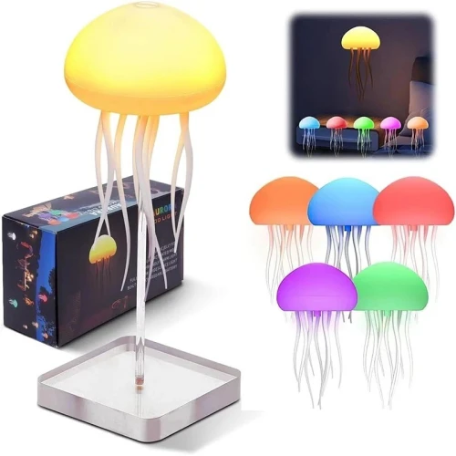 Lampe LED Méduse Dégradée RGB  Effet Tentacules Animés