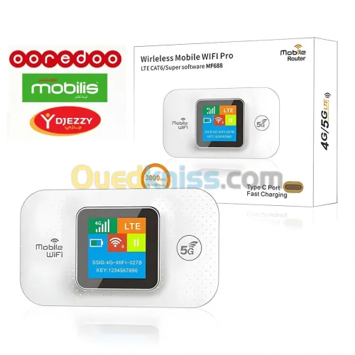 Point daccès Wi-Fi mobile 4G LTE  جهاز مودام محمول