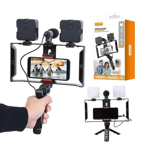 Ensemble Créateur de Contenu 5 en 1  Lumières LED + Micro HD