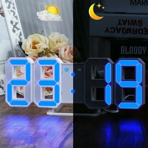 Horloge Murale numérique LED 3D