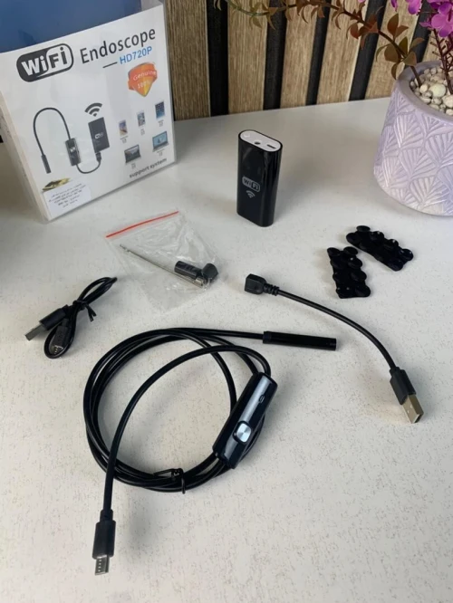 Caméra Endoscope WiFi 8mm  Inspection pour Smartphone avec LED