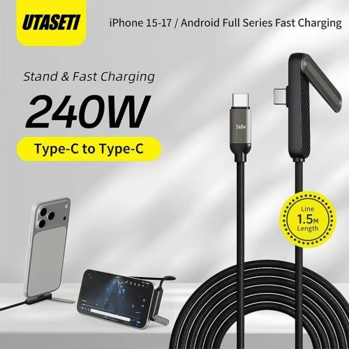 Câble Multifonction 240W  Charge Ultra Rapide avec Support
