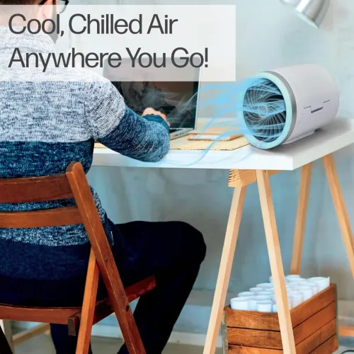 Climatiseur Portable Compact  Refroidissement à Glace avec Ventilateur Jet