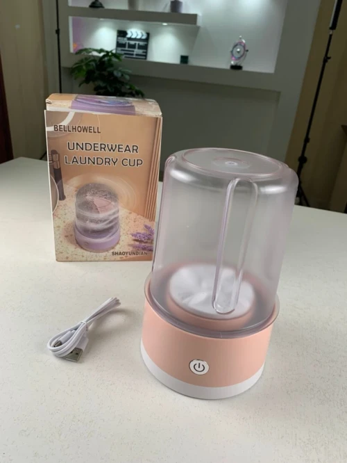 Mini Lave-Linge de Voyage Portable, Rechargeable et Pratique pour Sous-Vêtements