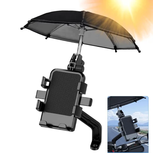 Support Smartphone pour Moto  Pare-Pluie et Pare-Soleil Intégrés