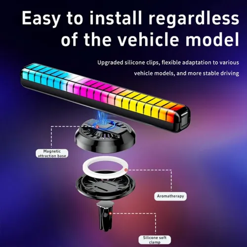 Lampe Voiture RGB avec Humidificateur et Musique 1pcs