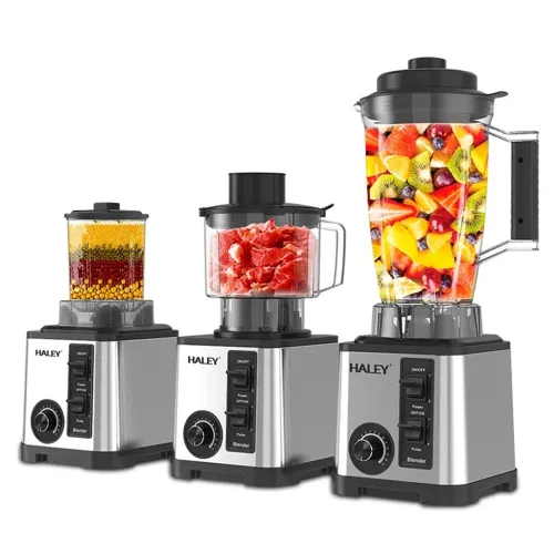 Mixeur Blender 3-en-1 HALEY HY-2714  Hachoir et Moulin Intégrés