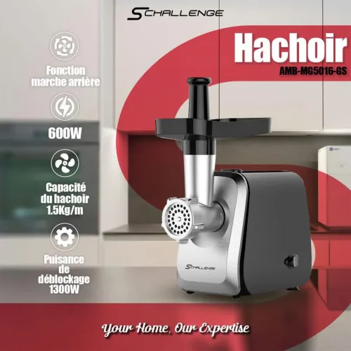 Schallenge AMB-MG5016-GS Hachoir à Viande Puissant 1300W