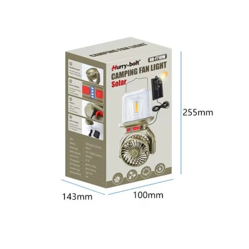 Lampe de Camping Multifonction  Éclairage et Ventilation 2-en-1