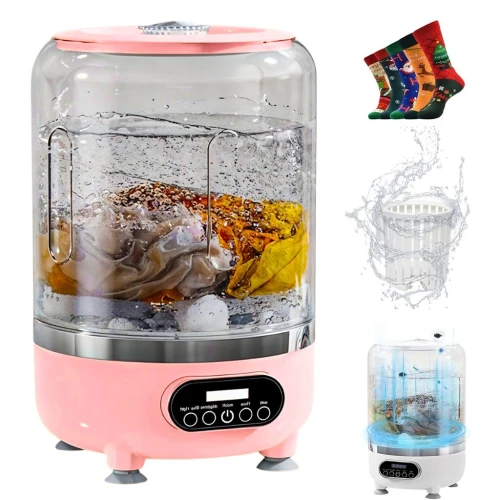 Mini Machine à Laver Portable 3L avec Lumière Bleue