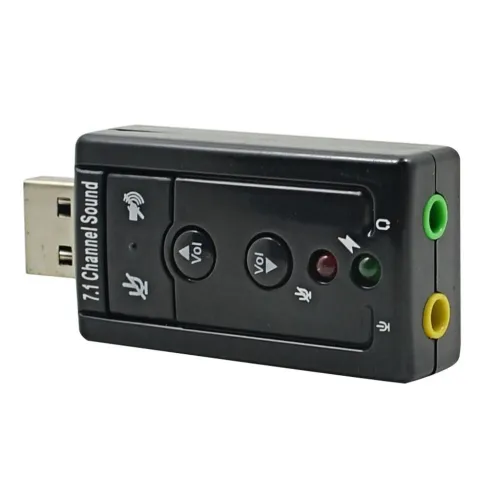 Carte Son USB 3D Audio Virtual 7.1  Adaptateur Plug & Play