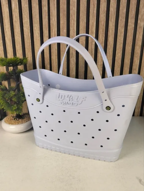 Grand Sac de Plage Imperméable en EVA  Design Perforé Moderne