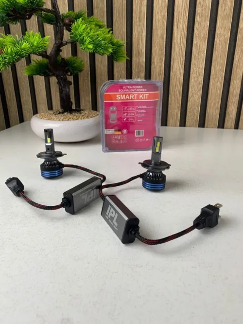 Kit Ampoules LED H4 6500K 16000LM pour Phare Avant - Puissance Maximale