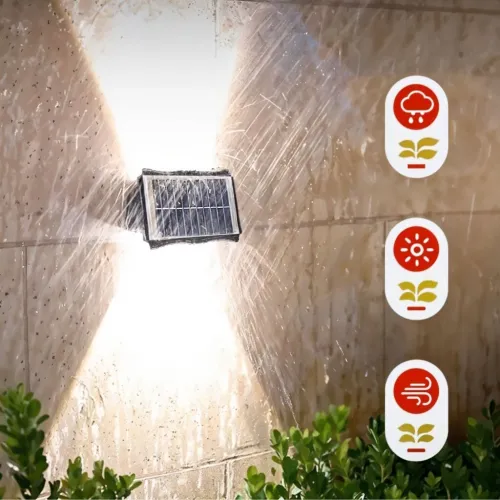 Projecteur Solaire Étanche IP65 pour Jardin et Terrasse 