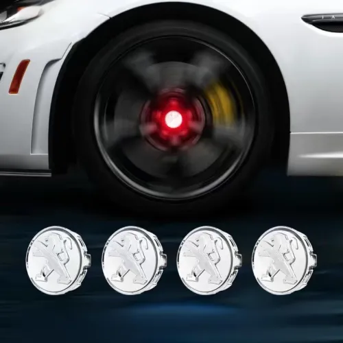 Cache-Moyeux LED pour Voiture (Lot de 4)  Éclairage Décoratif Étanche