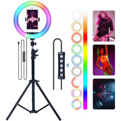 Ring Light RGB MJ45 18 pouces  Éclairage Photo et Vidéo Professionnel