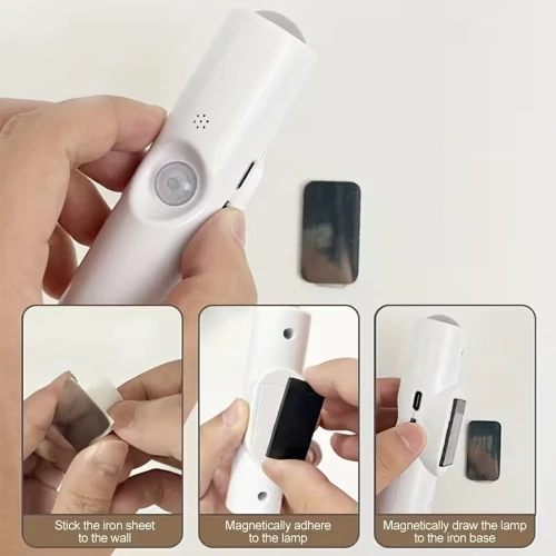 Lampe Murale LED à Détection de Mouvement avec Fixation Magnétique  1 Pièce