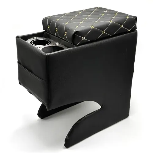 Accoudoir de Voiture Premium 40x36x20cm  مسند ذراع فاخر للسيارة مع تخزين و حامل أكواب