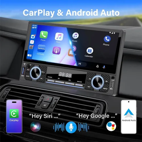 Autoradio Double DIN Intelligent  CarPlay, Android Auto et Wi-Fi