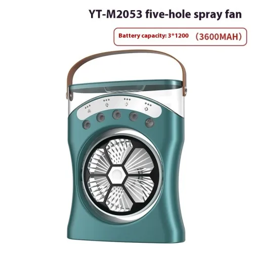 Ventilateur Portable avec Brumisation  3 Vitesses et USB et Éclairage