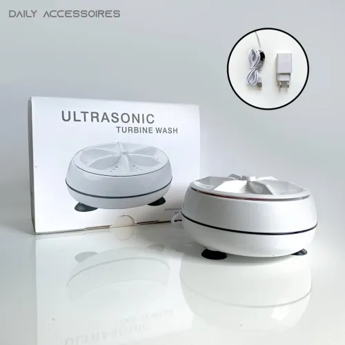 Mini Machine de Lavage Portable à Turbine Ultrasons Télécommandée