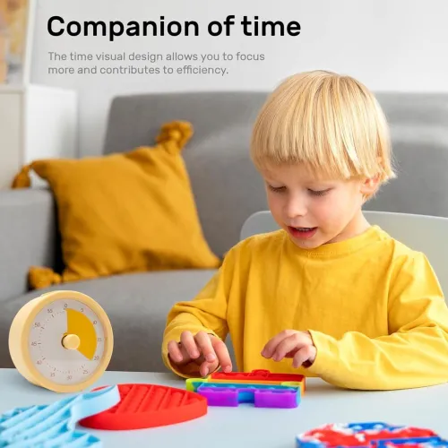 Timer Visuel à Cadran 60 Minutes  Gestion du Temps Facile et Efficace