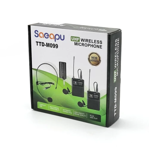 Micro UHF Rechargeable TTD-M099  Portée Stable et Son Net