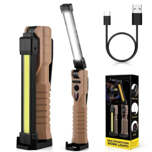 Lampe Portable LED COB avec Base Magnétique - 7 Modes de Lumière