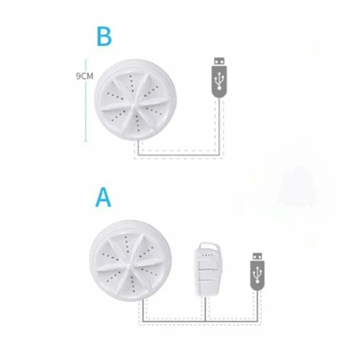 Machine à Laver Mini Portable  Lavage Ultrasons Compact USB 2 en 1